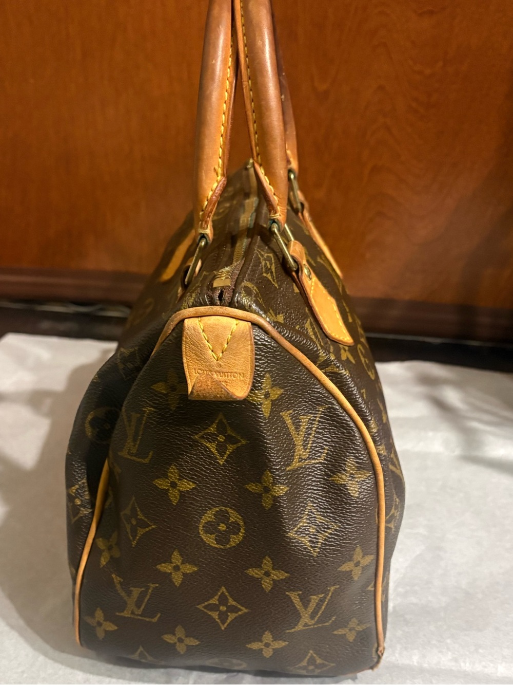 Vintage Louis Vuitton Monogram Speedy 25 - Made in USA (SD04027) - Picture 3 of 10